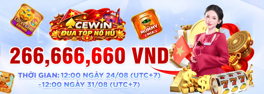 ACEWIN slot race prize pool 266,666,660 VND